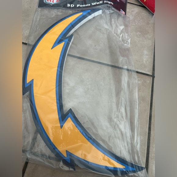Los Angeles Chargers NFL Football Official 3D Foam Logo Wall Sign - Picture 2 of 5